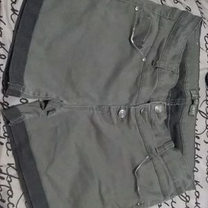 Army green shorts